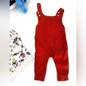 Polka Dot Overalls vintage hand made